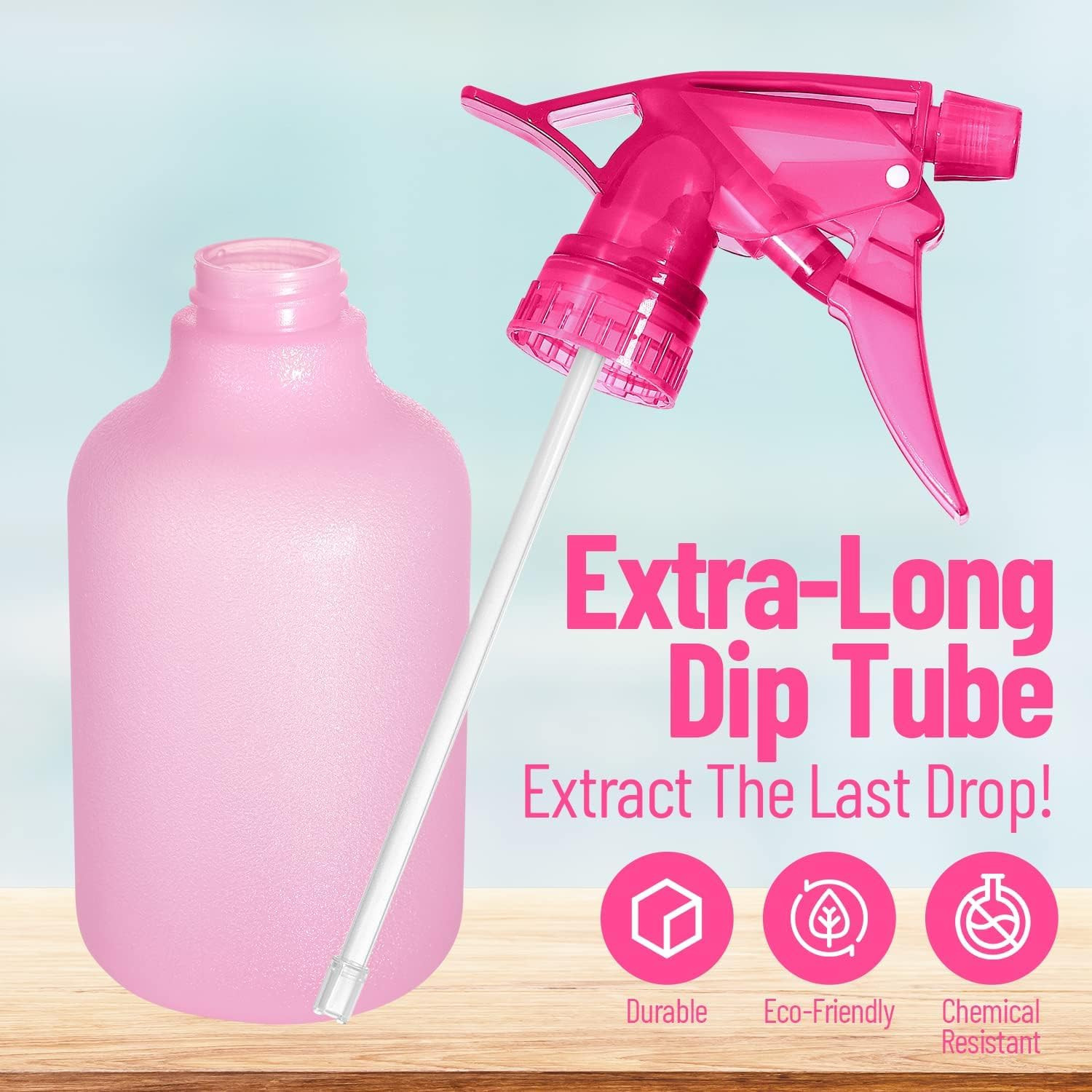 Refillable Stream and Spray Colored Squirt Bottles – 12Oz Refillable Mister Bott
