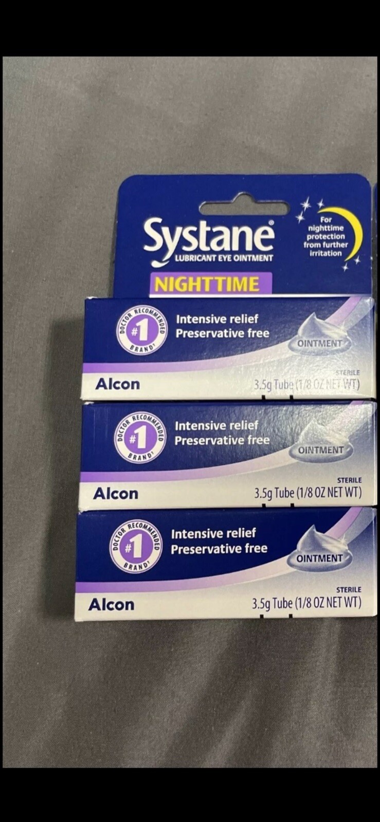 Systane Lubricant Severe Dry Eye Relief Night Ointment – (3X3.5gm). Exp: 08/2027