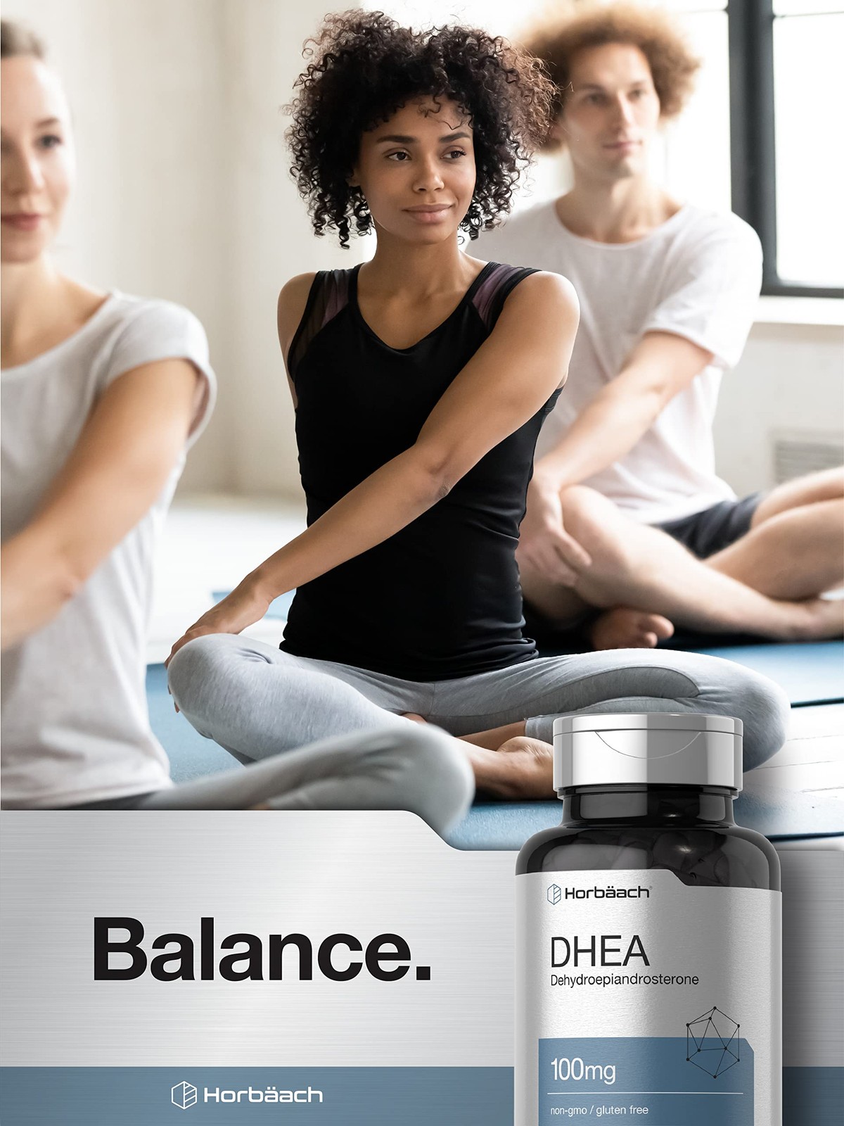 Horbäach DHEA 100mg | 200 Capsules | Supplement for Men 200 Count (Pack of 1)