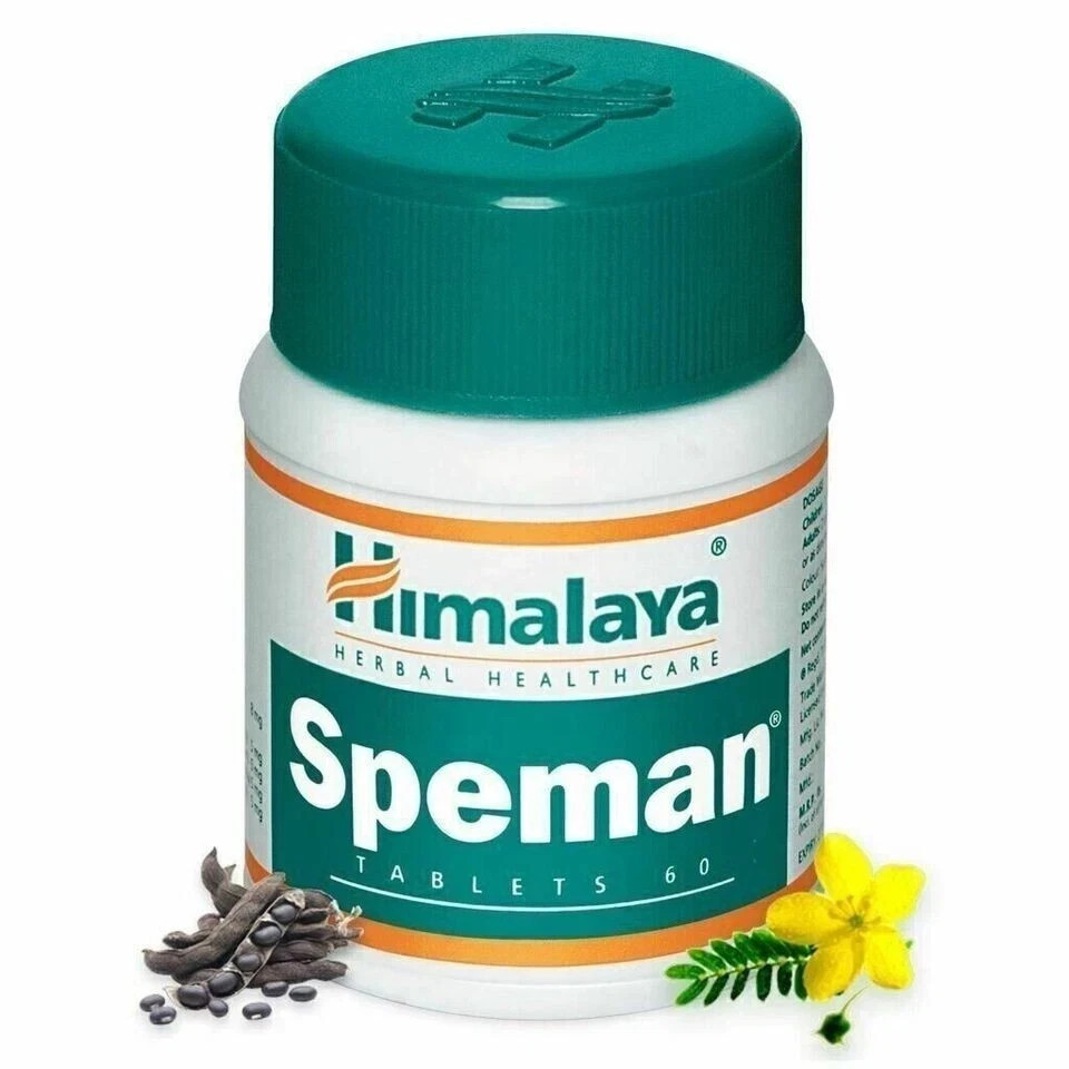 Himalaya Speman Tablets 60 Count Herbal Supplement Pack of 1 | Free Shipping
