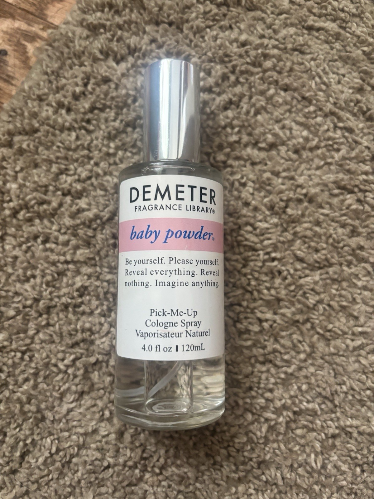 DEMETER Baby Powder For Women. Pick-me Up Cologne Spray 4.0 Oz