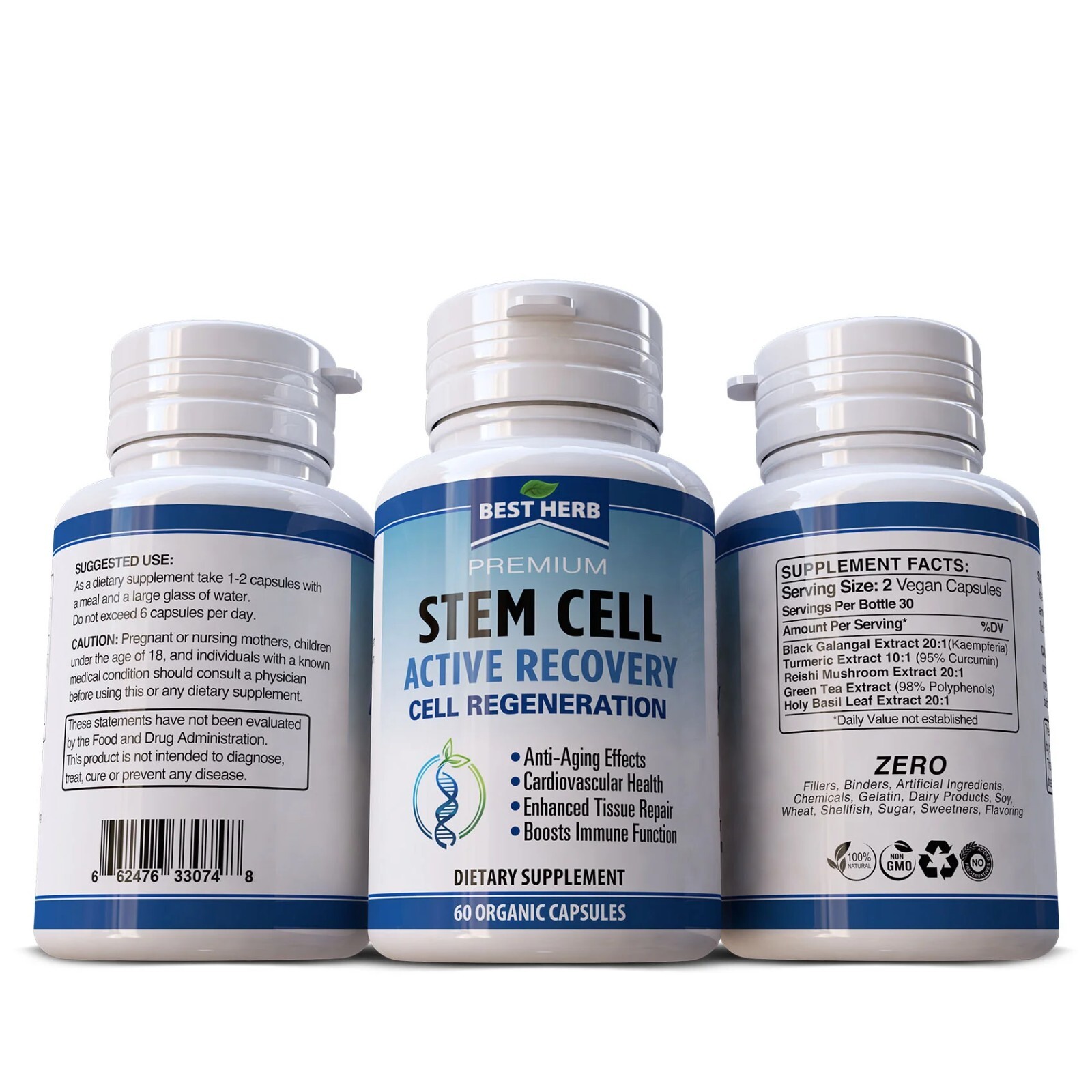 Stem Cell Multi Formula Supplement – Cellular Renewal & Vitality + Tissue Repair