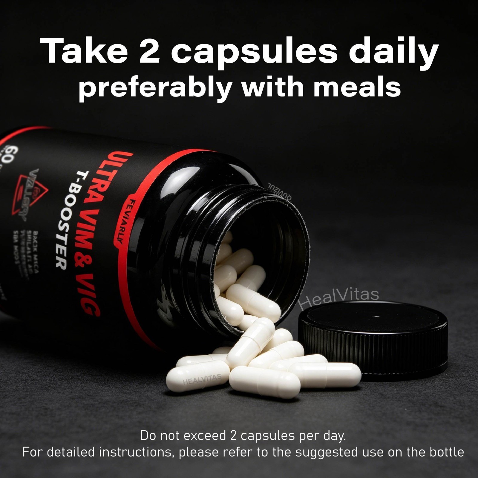 Ultra Vigor Capsules, Boosts Vim & Vig, Men Daily Support – 60 Capsules