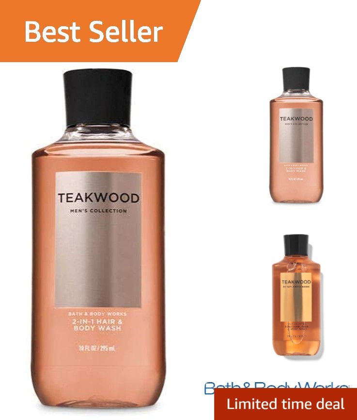 Bath & Body Works Mahogany Teakwood 2-in-1 Hair & Body Wash