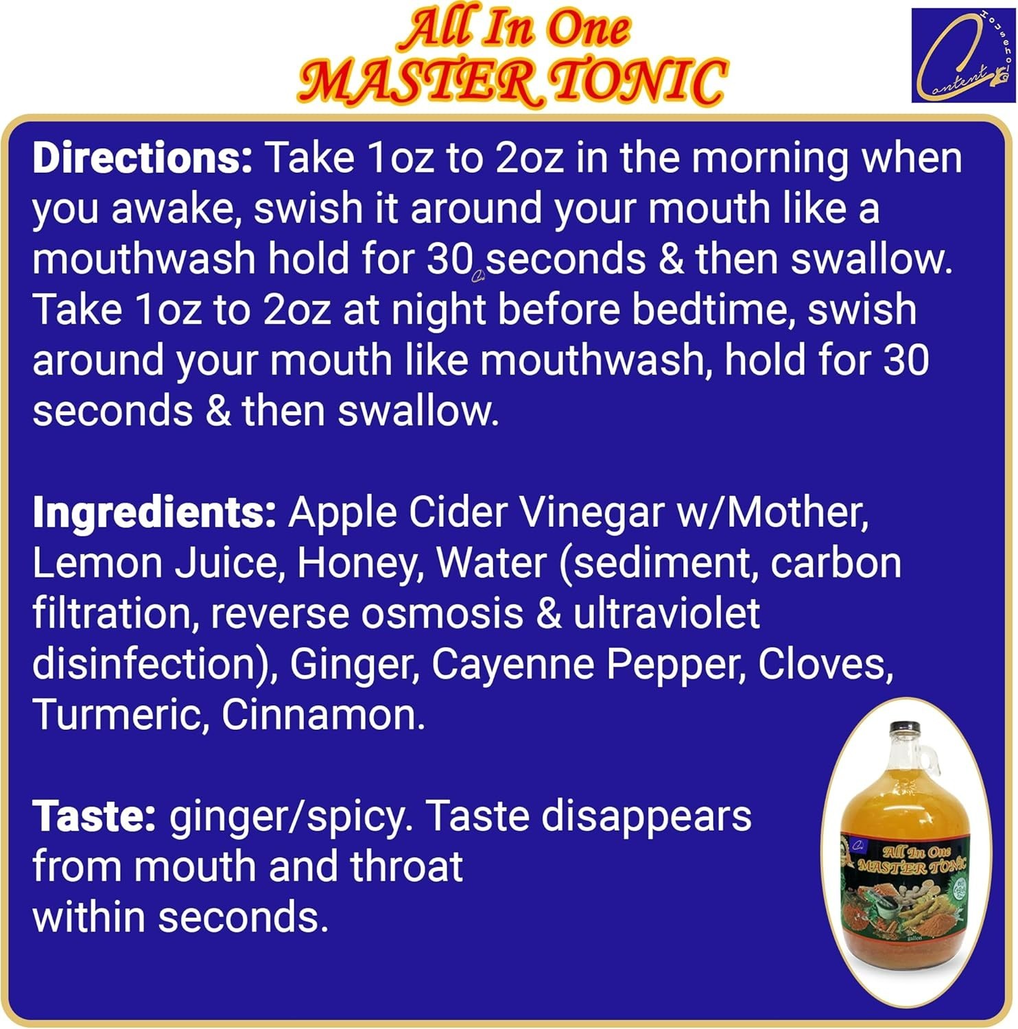All in one Master Tonic