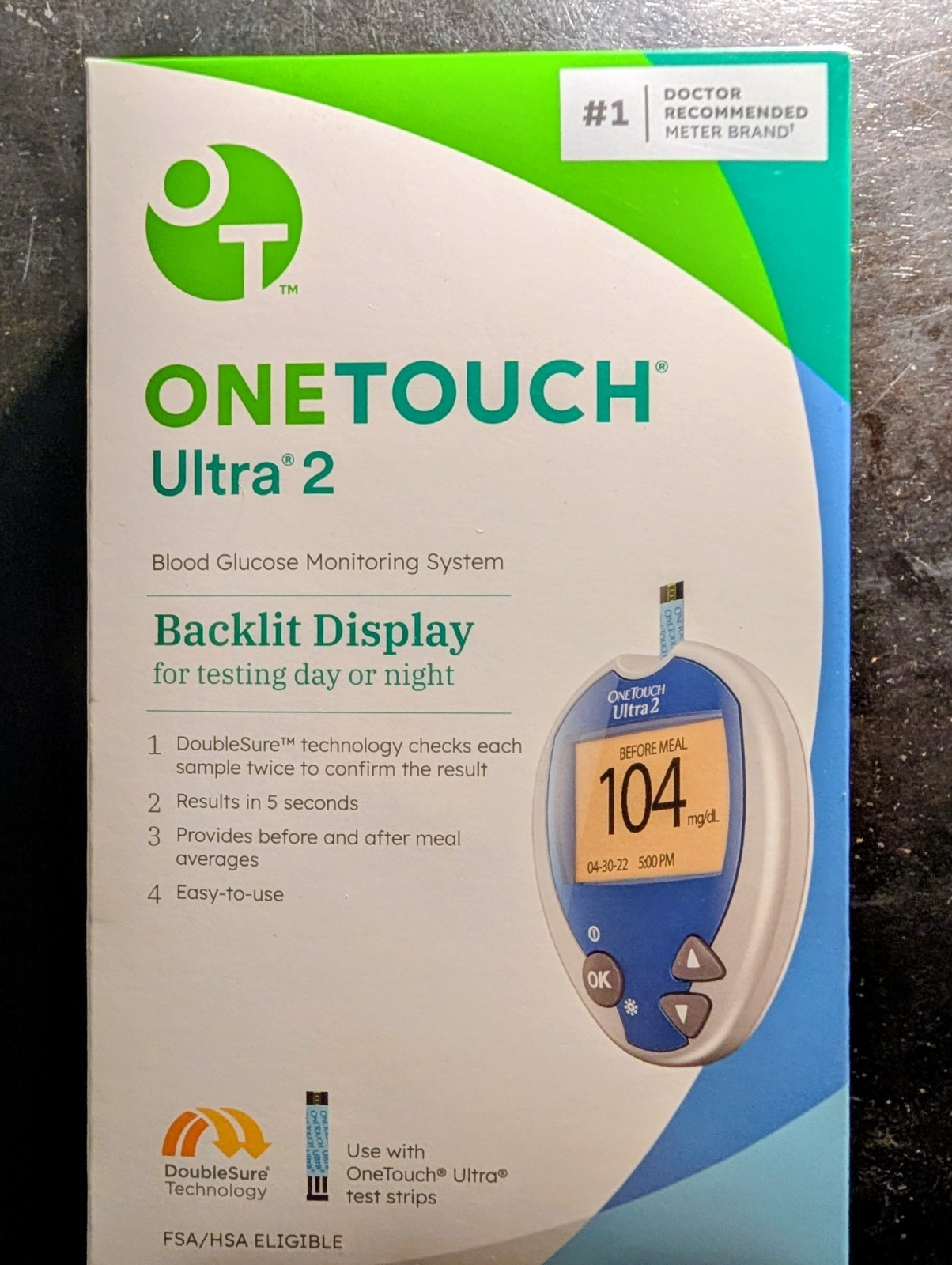 OneTouch Ultra 2 Blood Glucose Meter System Kit – New (Exp 2030)