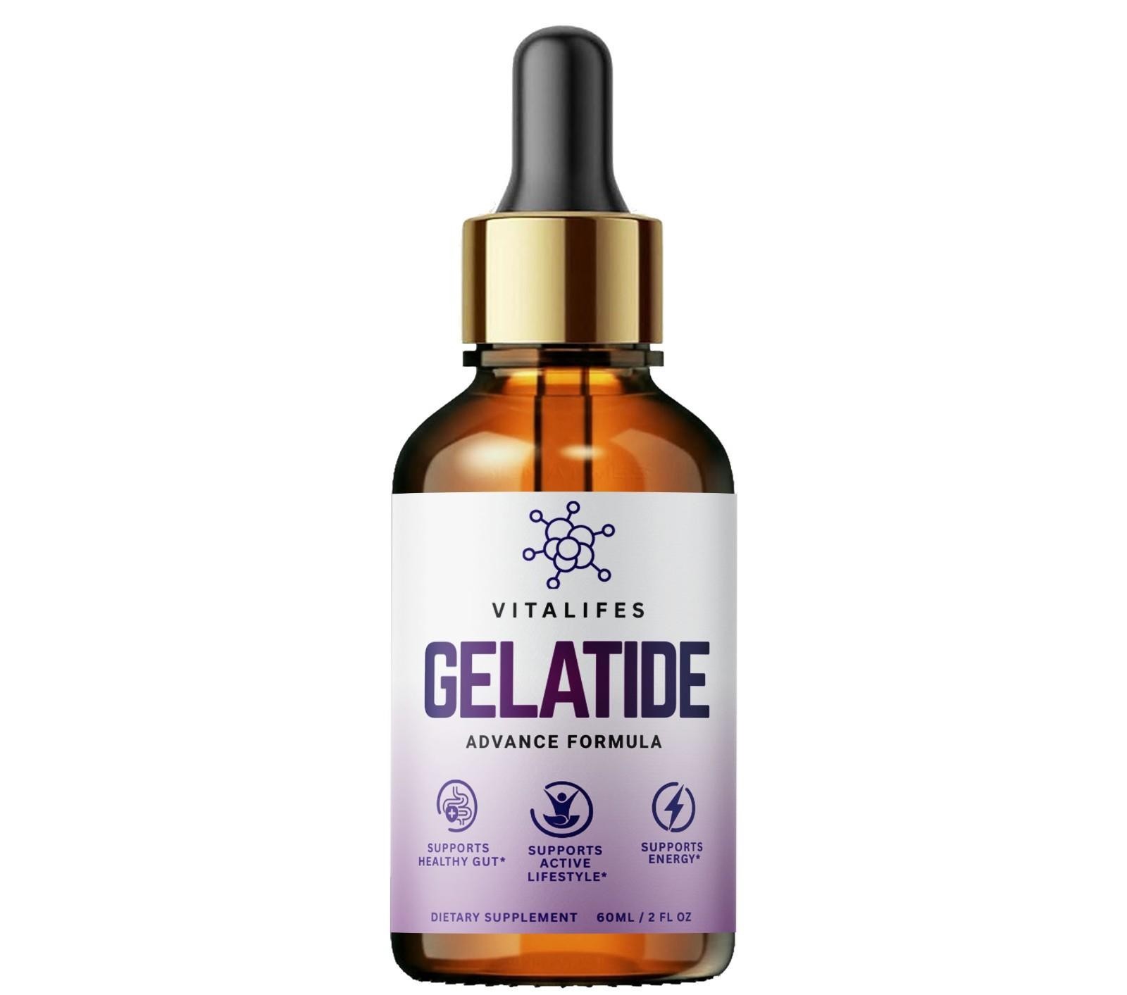 Gelatide Drops Official Weight Fat Loss Formula, Advanced Metabolism (2 fl oz)