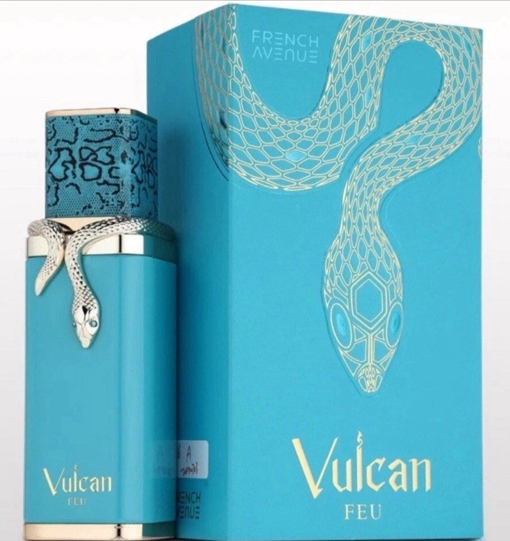 Vulcan Feu French Avenue By Fragrance World 3.4 Oz Eau De Parfum Men Spray NEW