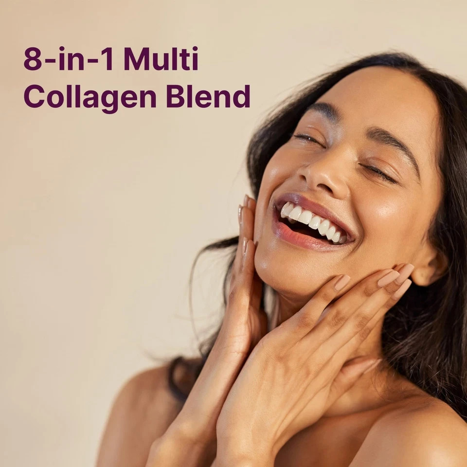 Micro Ingredients Multi Collagen Pills 240 Ct Hair Skin Nail Joint Support