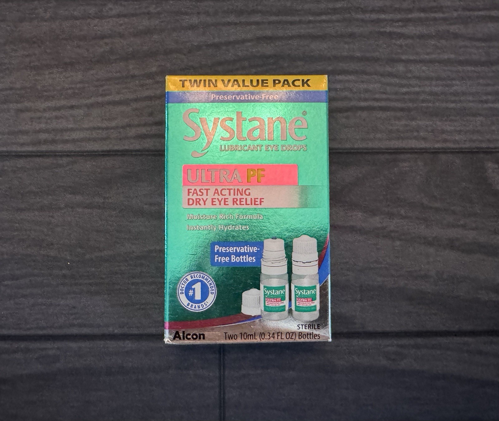 Systane Ultra PF Lubricant Eye Drops, 2x 10mL 1/3 FL OZ TWIN PACK Alcon