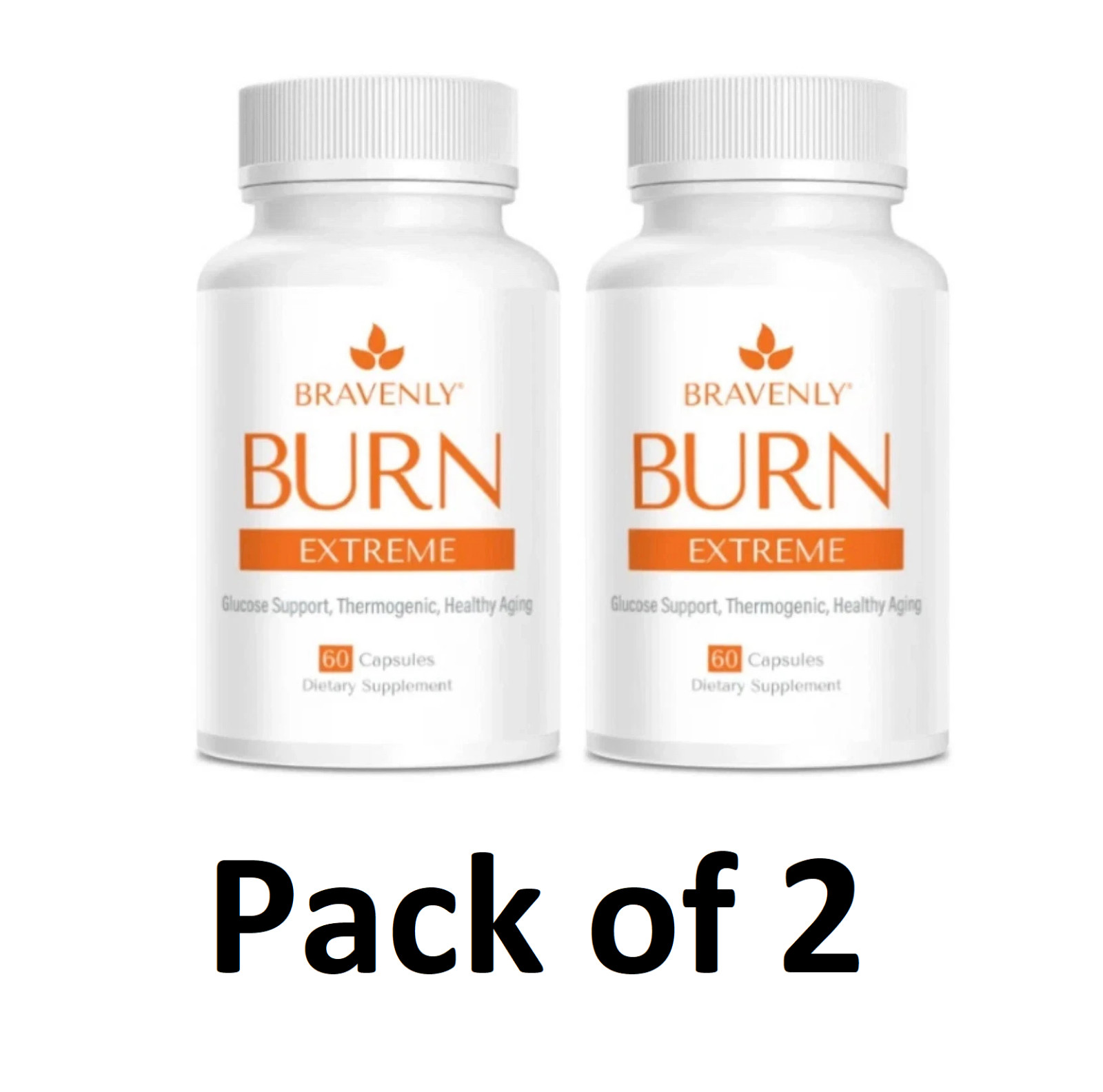 Bravenly Burn Extreme 60 capsules – EXP: 03/2027. 2 Pack