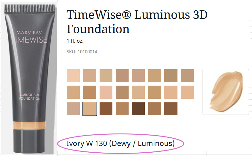 TimeWise Luminous 3D Liquid Foundation- Med. to Full Coverage – 23 Color Choices