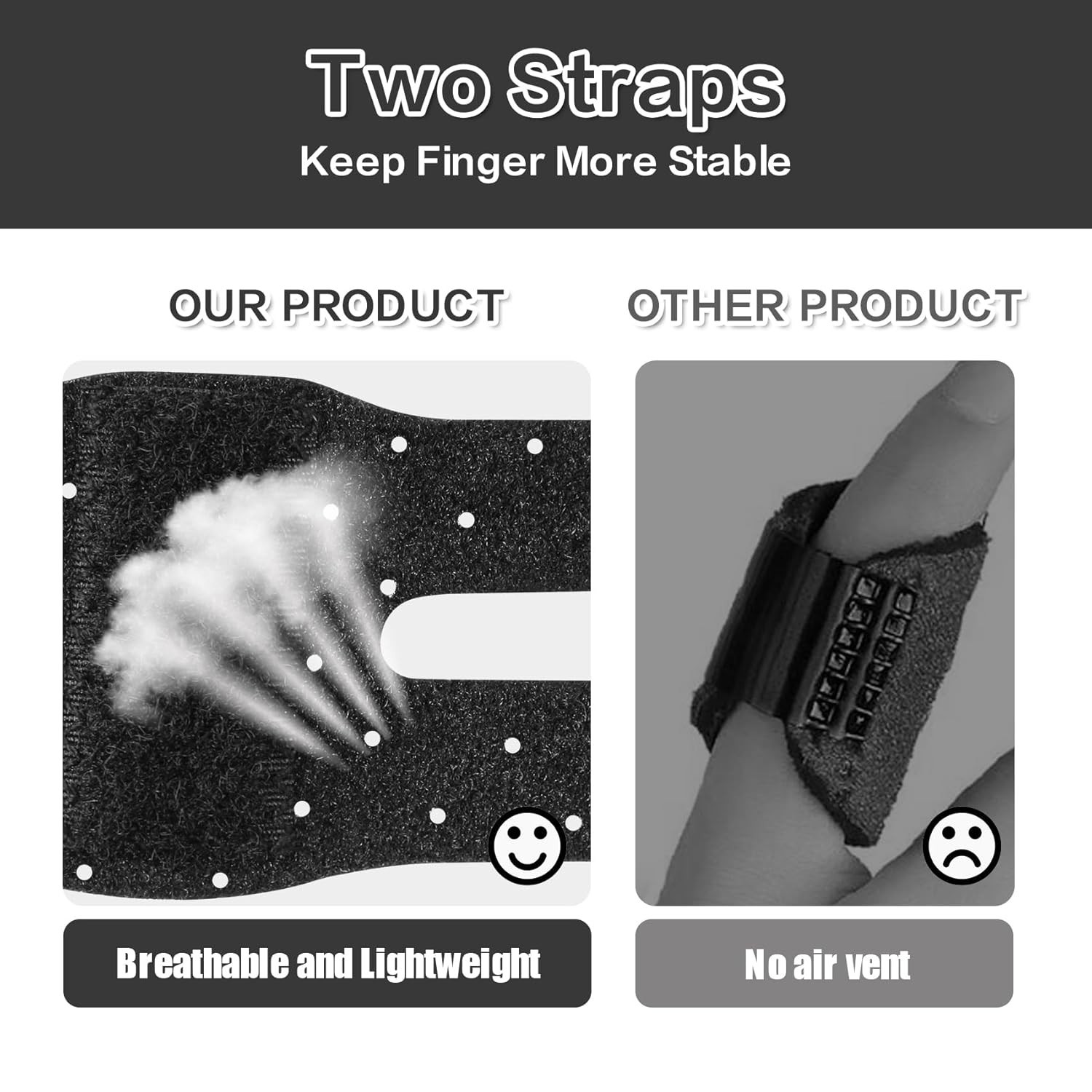 Trigger Thumb Splints, Finger Splint for Broken/Straightening/Arthritis, Breatha