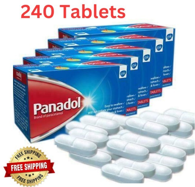 PANADOL TABLETS Paracetamol 500mg Pain Reliever, Quick Relief for Headache Fever