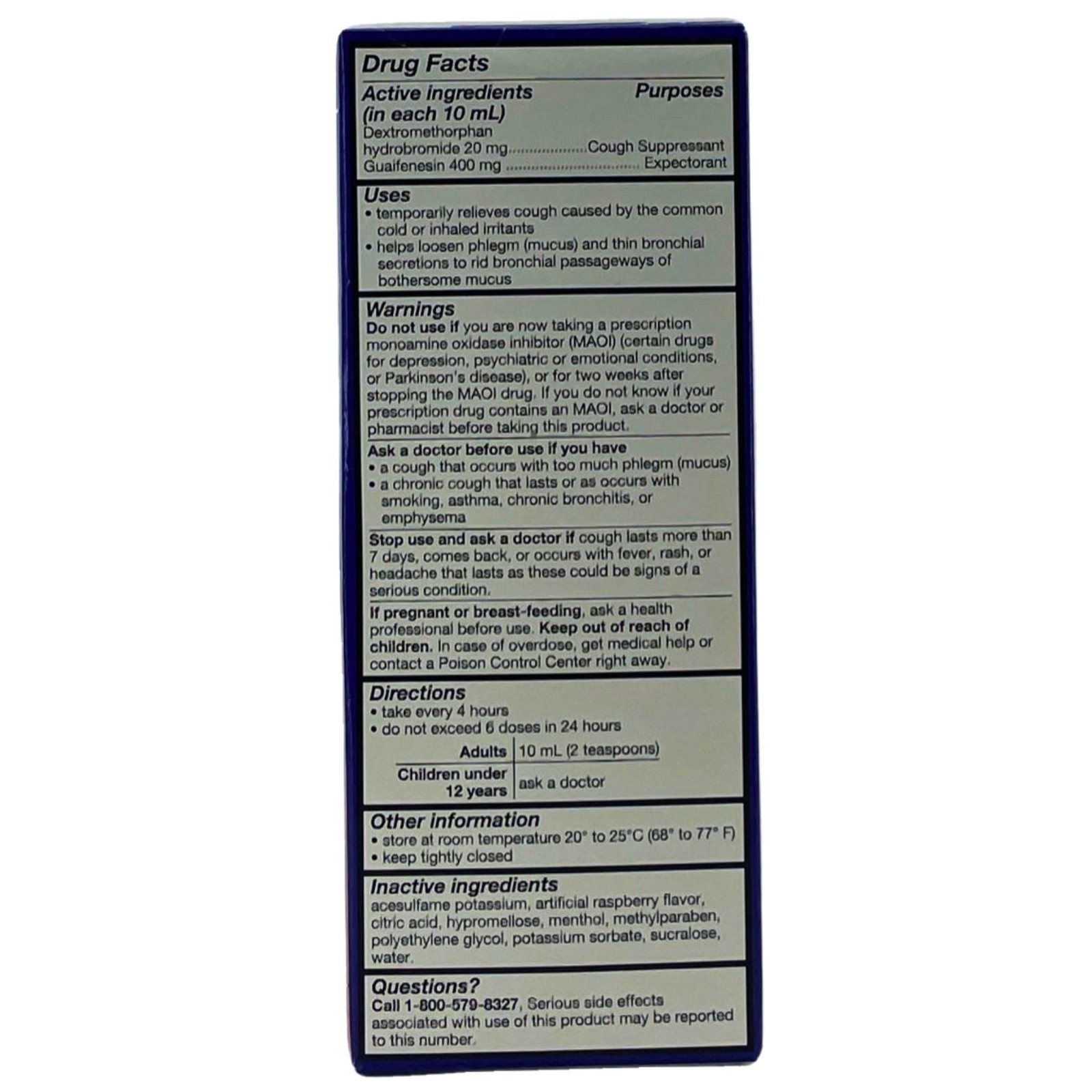 Diabetic Tussin DM Maximum Strength Cough & Chest Congestion 8oz 3 Pack Exp 2027