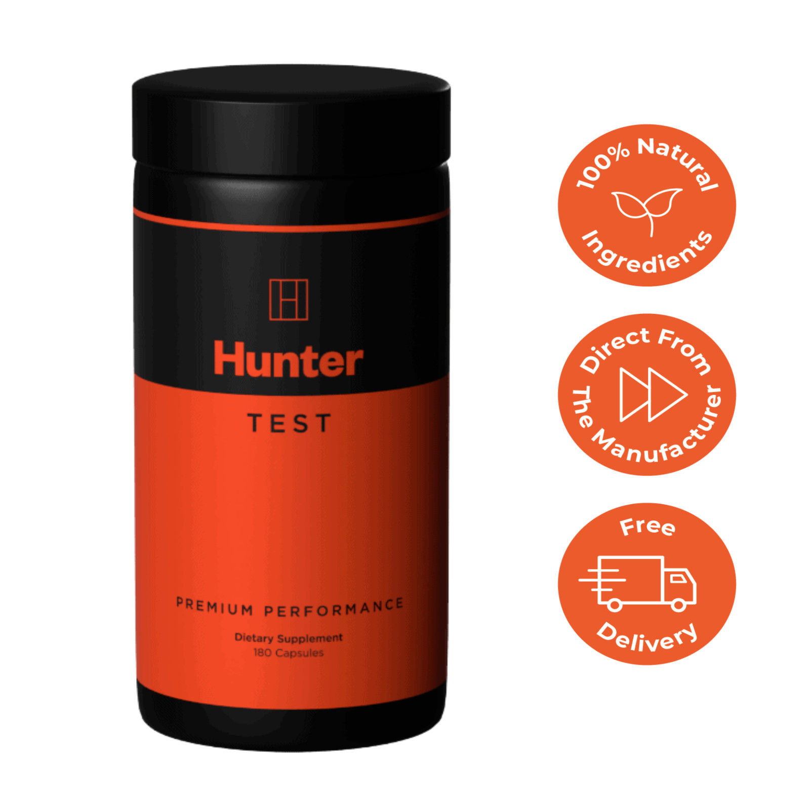 Hunter Test Premium Performance Testosterone Booster 180 Capsules – BUY DIRECT