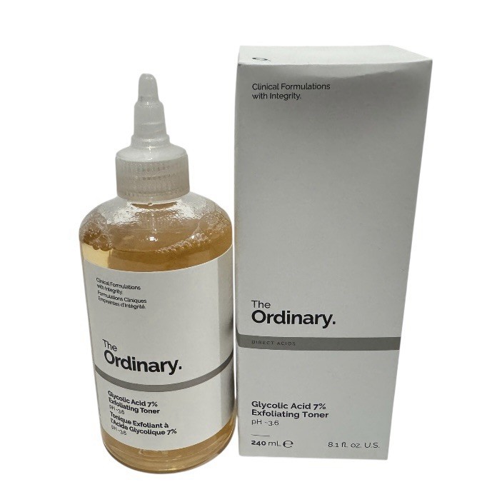 The Ordinary Glycolic Acid 7% Exfoliating Toner, PH-3.6, 8.1oz/240mL, New In Box