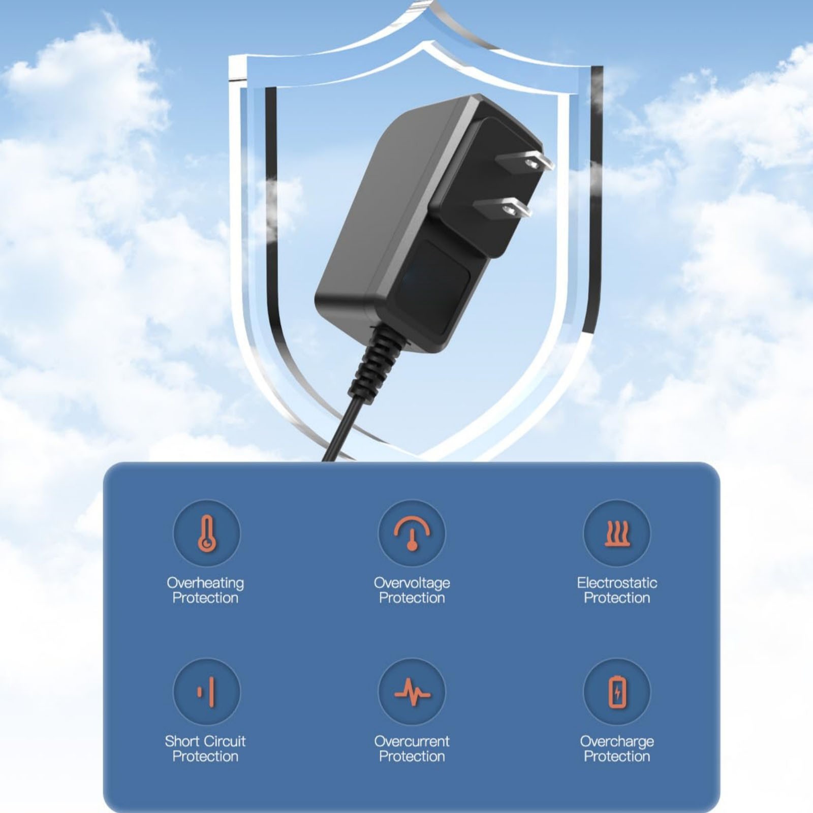 100-240V~0.3A 50/60HZ Input Wall Charger Cord Fit For Braun Shaver Series