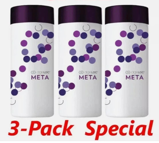 3packs Nuskin Nu Skin Ageloc Meta Dietary USA Made 120 caps Exp 2028!!