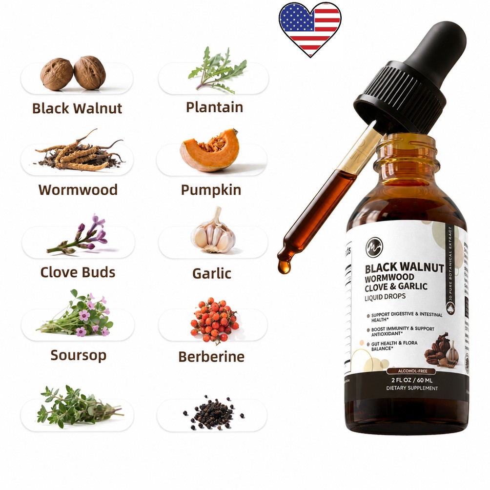60ml Parasite Cleanse Tincture/Extract-Wormwood, Black Walnut Hull, Clove