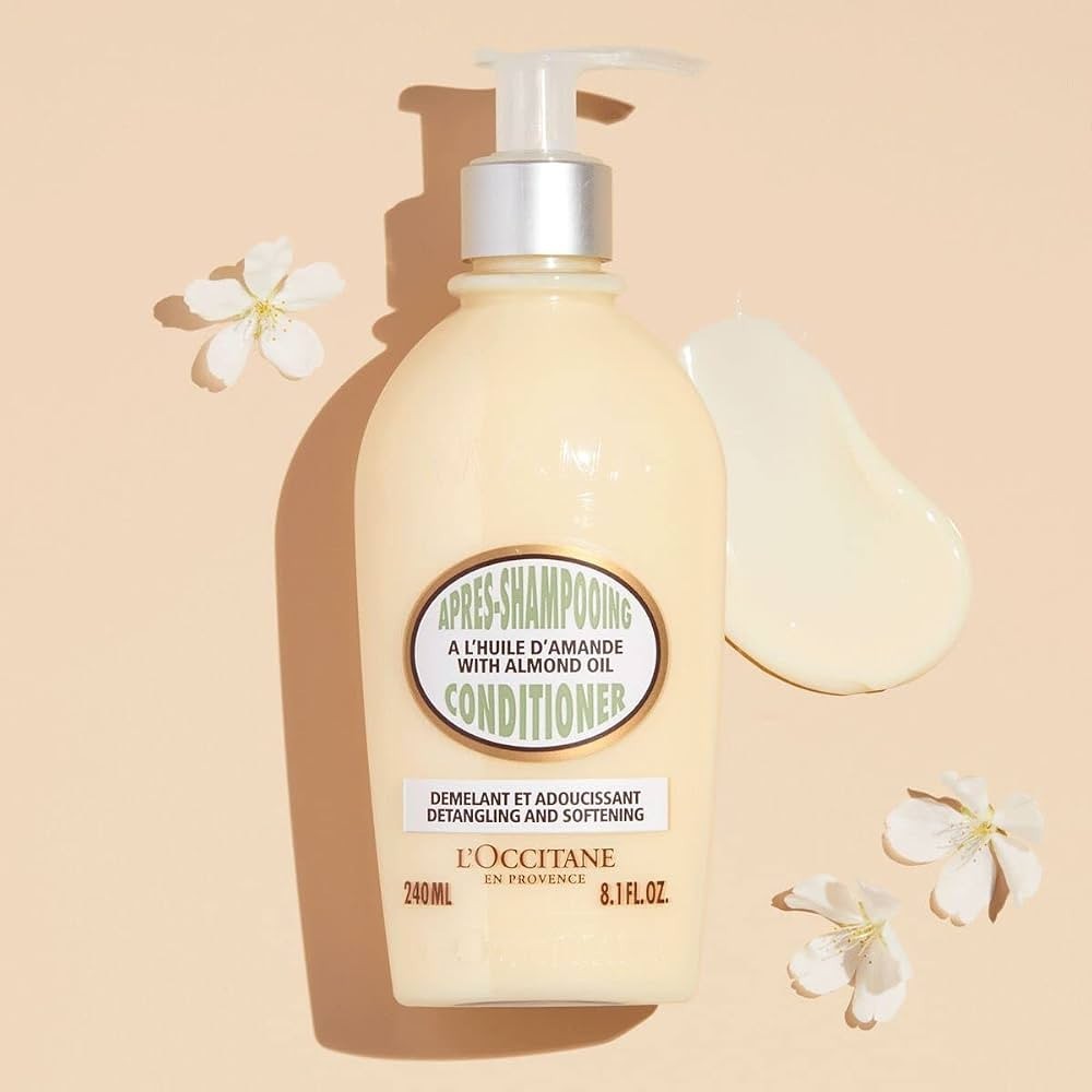 L’occitane Conditioner With Almond Oil Detangling & Softening 8.1 oz /240 ML New