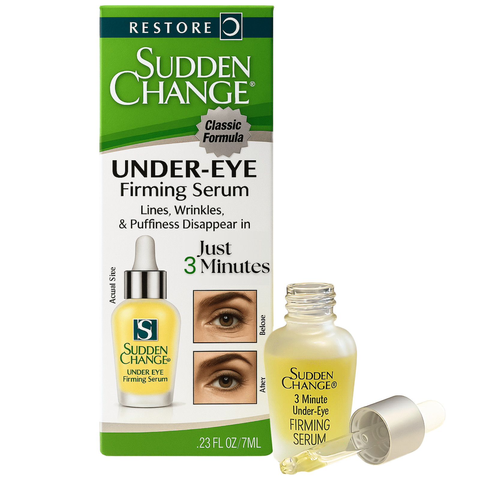 Sudden Change Instant Under Eye Tightening Serum for Smoother Looking Skin