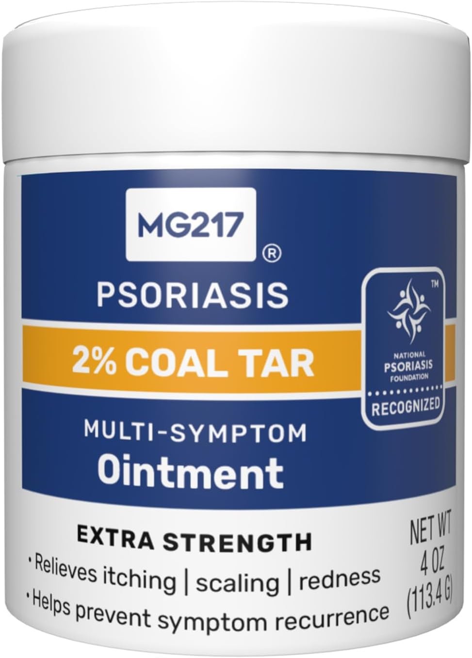 MG217 2% Coal Tar Ointment for Psoriasis, Extra Strength Multi Symptom Relief ,4
