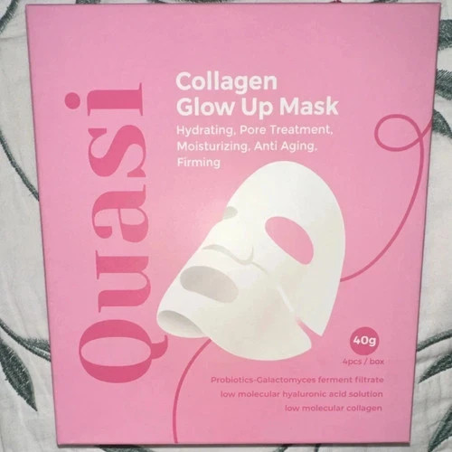 Quasi-Collagen Glow Up Mask | Hydrating & Firming Facial Mask – 4 pcs/box