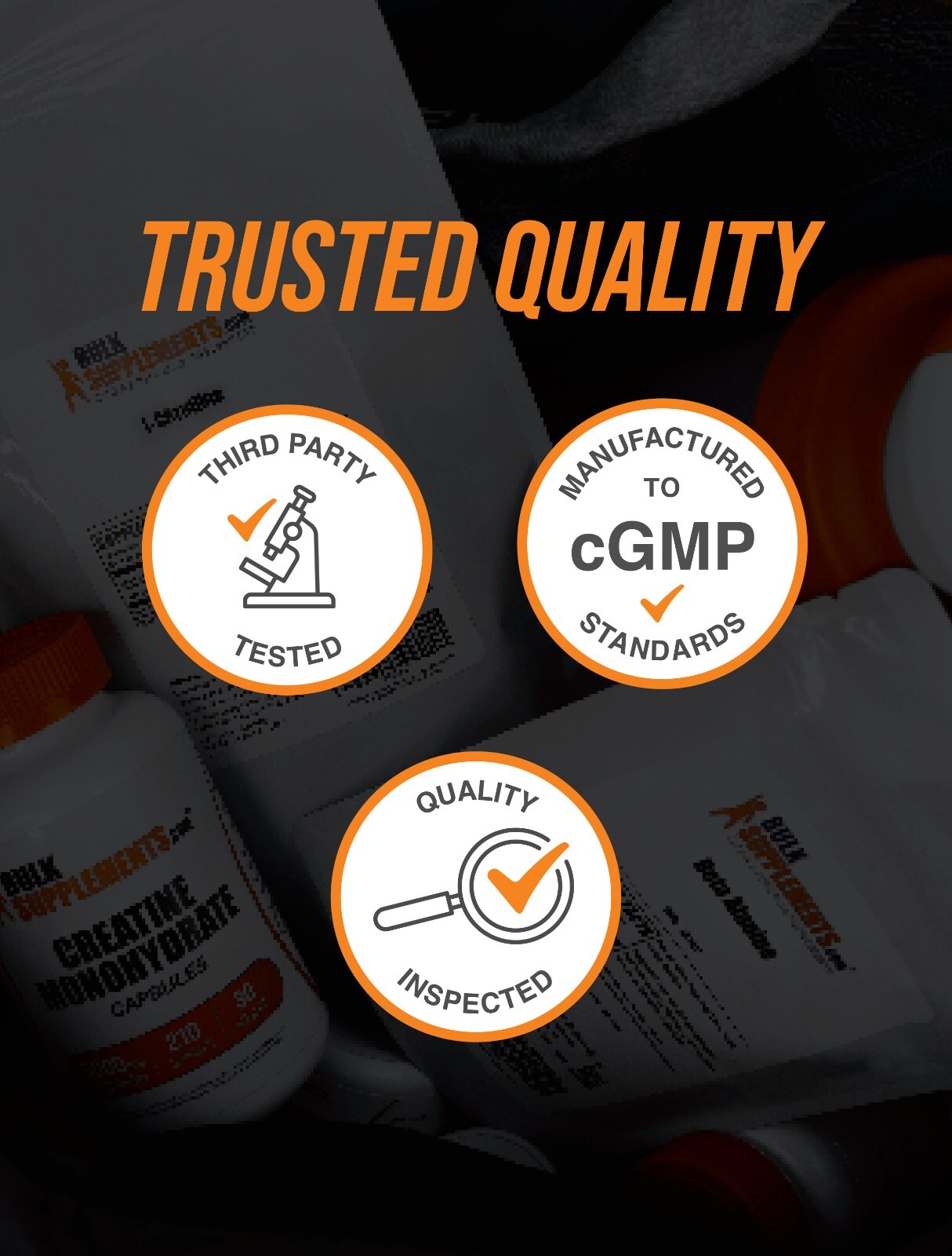 BulkSupplements Creatine Monohydrate 420 Capsules – 5000mg Per Serving