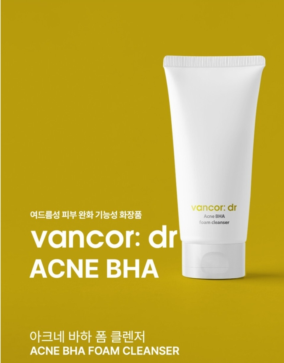 VANCOR:dr Acne BHA Foam Cleanser 120 ml / 4fl.ol Keratin +Trouble Care K-beauty