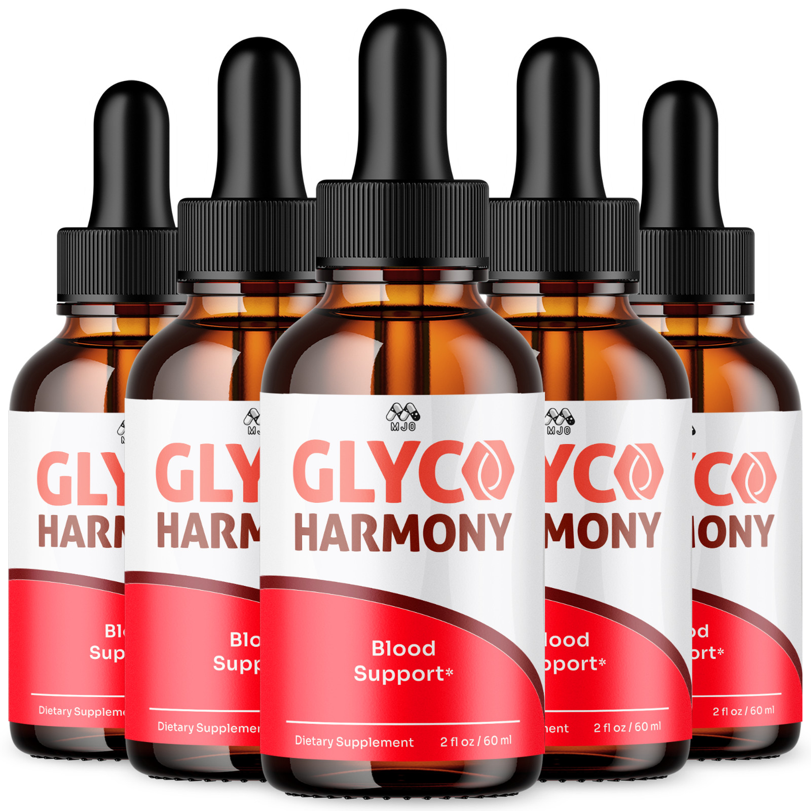 (5 Pack) Glyco Harmony Drop Blood Support Formula Vitamin GlycoHarmony 150 Servs