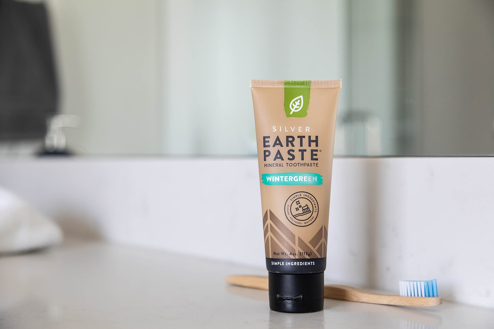 Natural Wintergreen Toothpaste 4 Oz Earthpaste Non Toxic Vegan Gluten Free