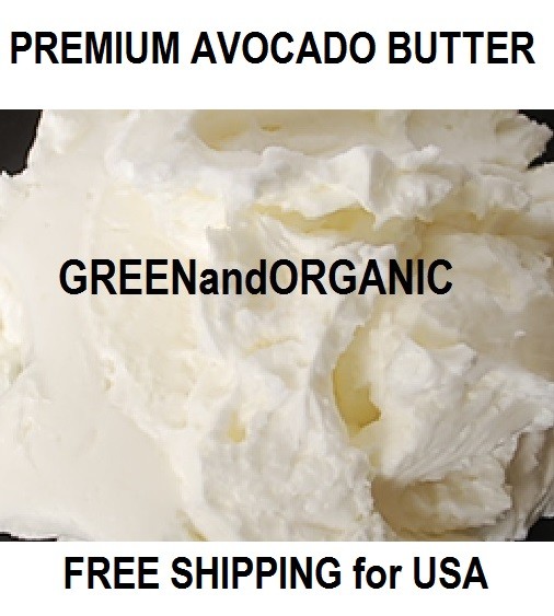 Premium RAW Unrefined AVOCADO BUTTER Organic Cold Pressed 2/4/5/8/16/12/20 oz/Lb