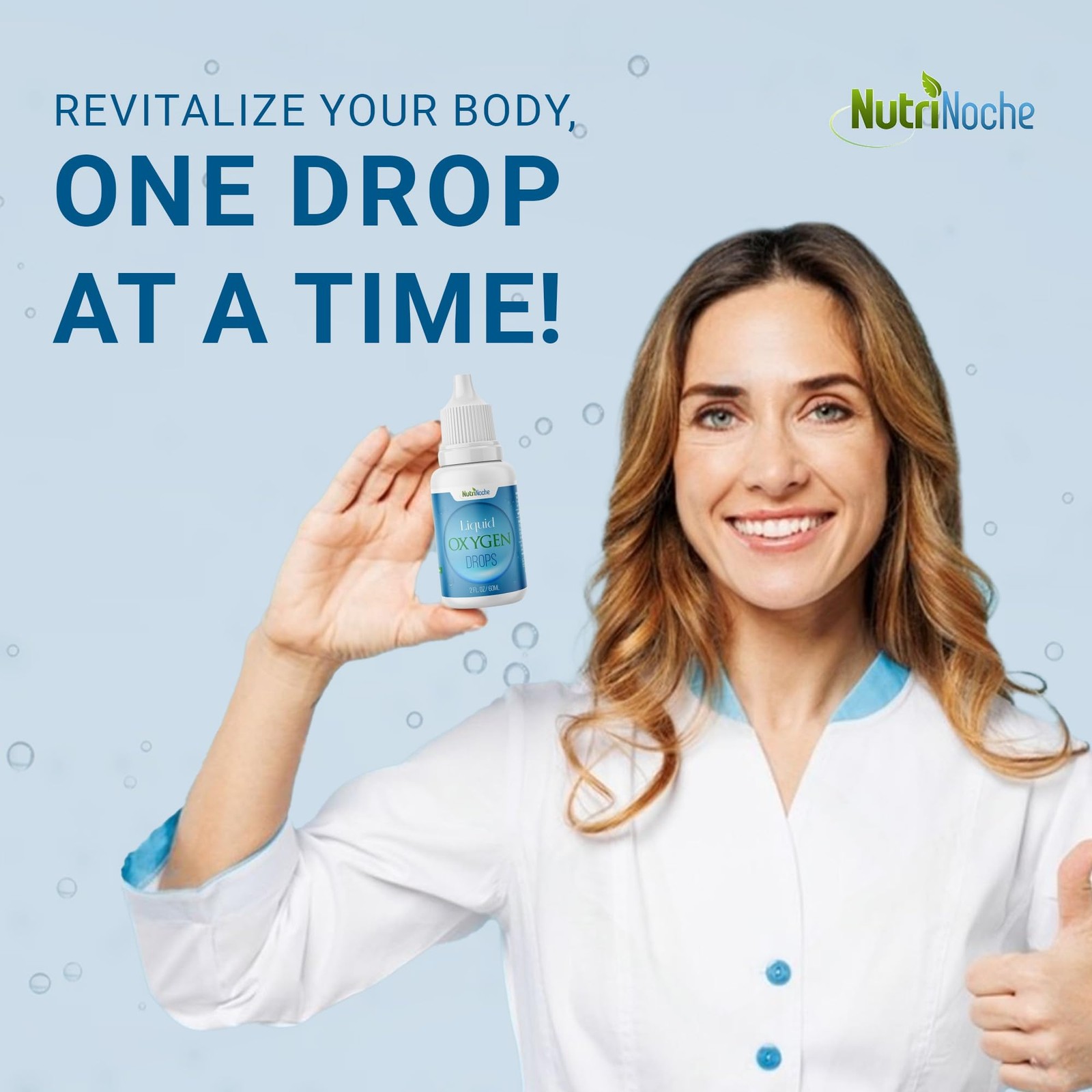 NutriNoche Liquid Oxygen Drops for Humans – High Potency Liquid Oxygen Supple…