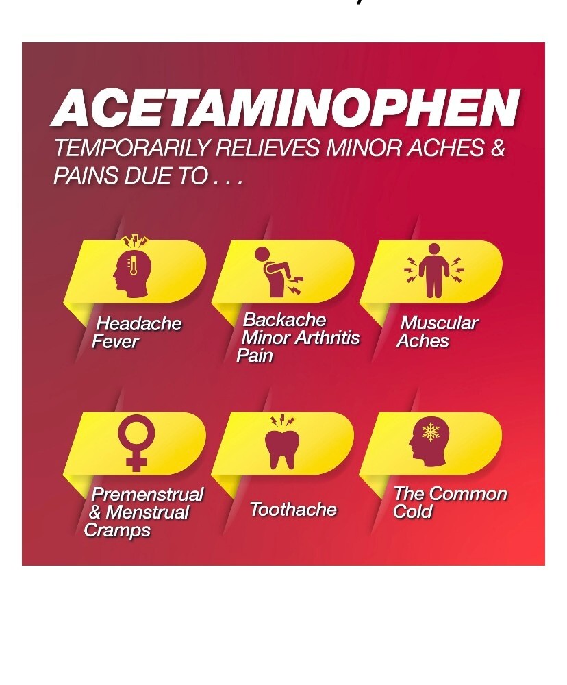 Equate Extra Strength Headache Relief – Acetaminophen Caplets 500 mg 200 Count