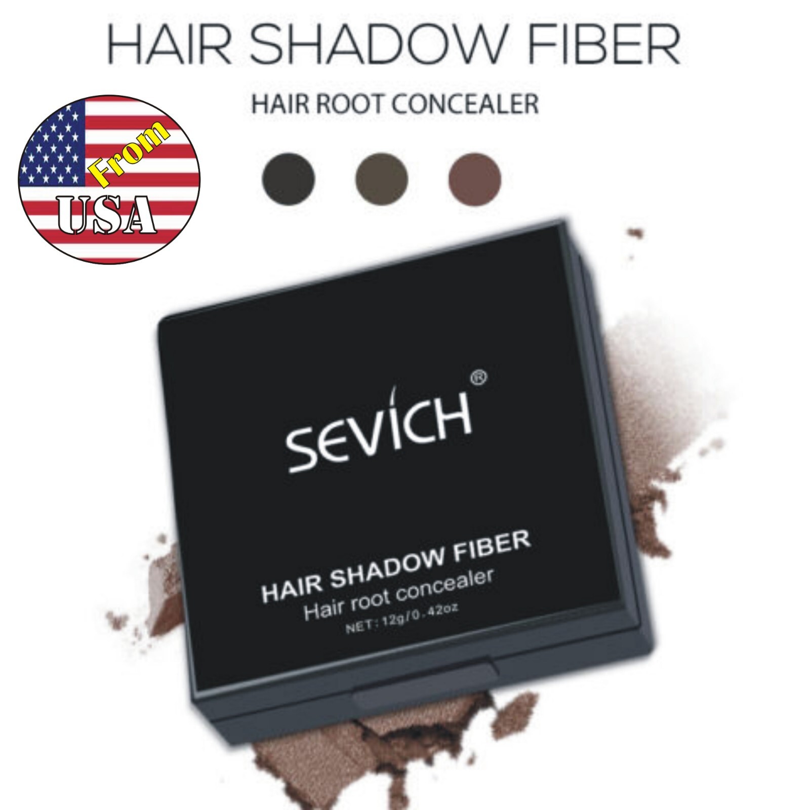 Sevich 12g Hair Line powder compact Waterproof Hair shadow Powder 3 Colour