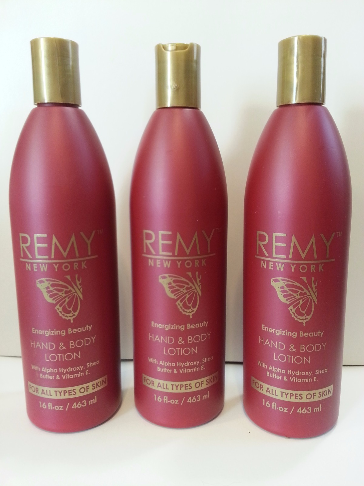 Remy New York Energizing Beauty Hand And Body Lotion – 3 16oz. Bottles