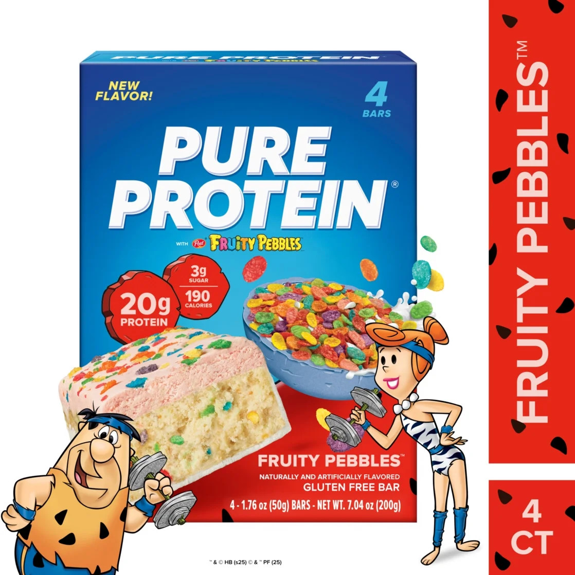Pure Protein Bars, Fruity Pebbles, 1.76 oz, 4 Count, Free Shipping…