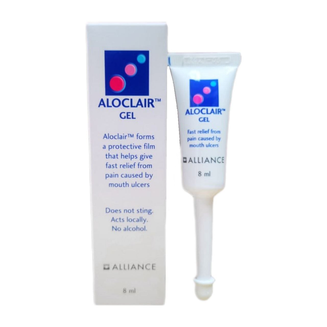ALOCLAIR Gel 8ml Fast Pain Reliever for Mouth Ulcers
