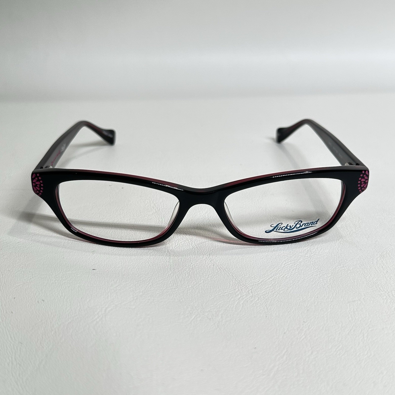 Lucky Brand Eyeglasses Frames Swirl Pink Burgundy Red 53/17/135