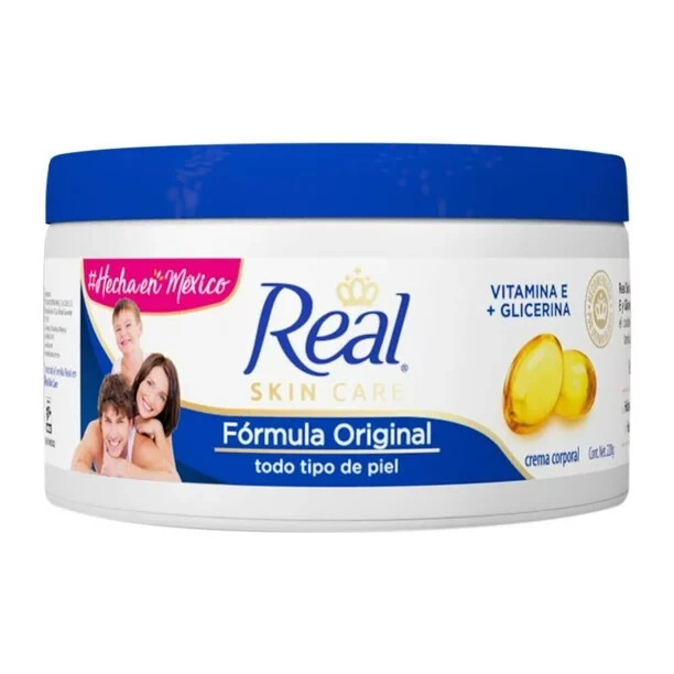 Crema Real Skin Care Original Vitamina E / Glicerina 220g