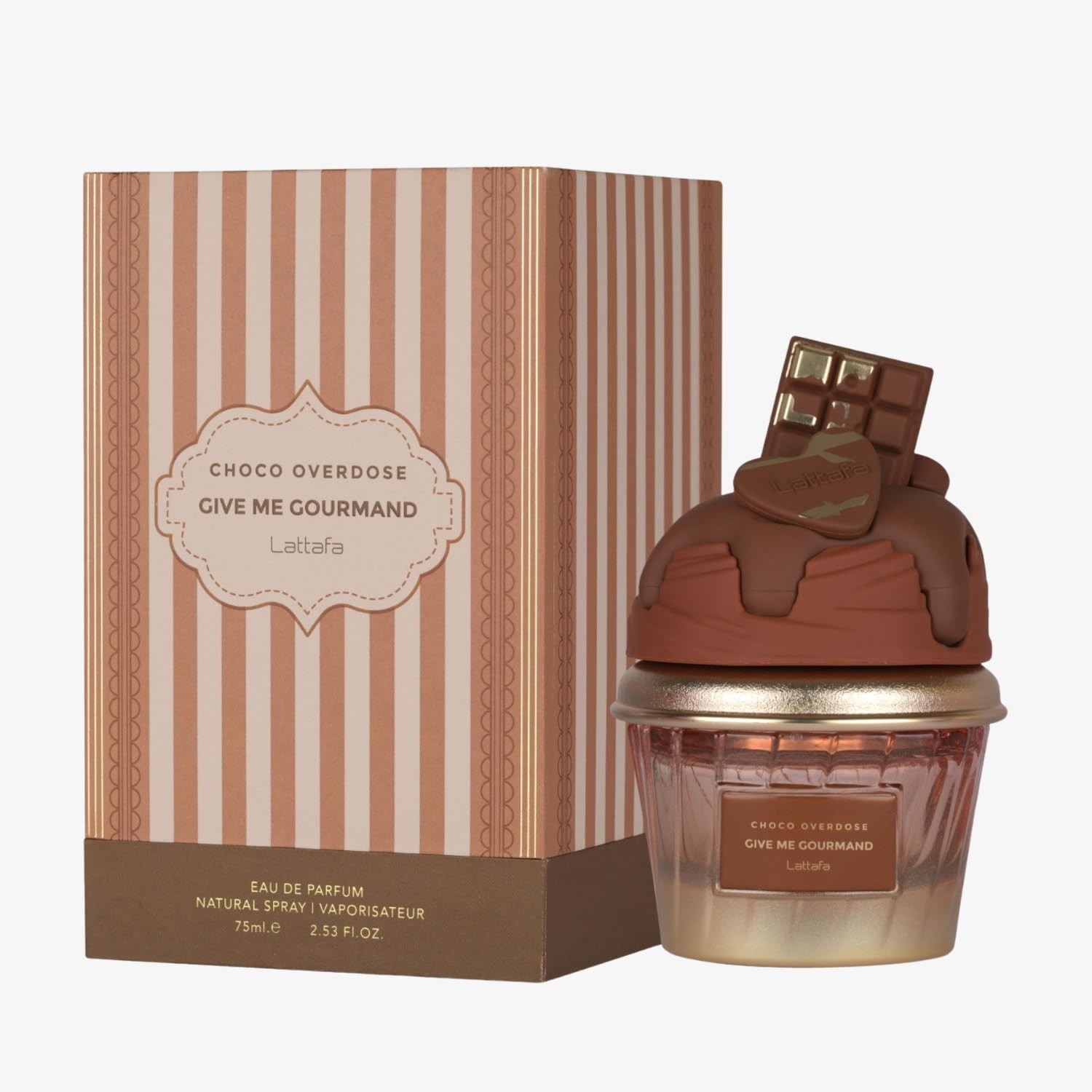 LATTAFA GIVE ME GOURMAND CHOCO OVERDOSE EAU DE PARFUM SPRAY WOMEN 2.53 Oz /75 ml