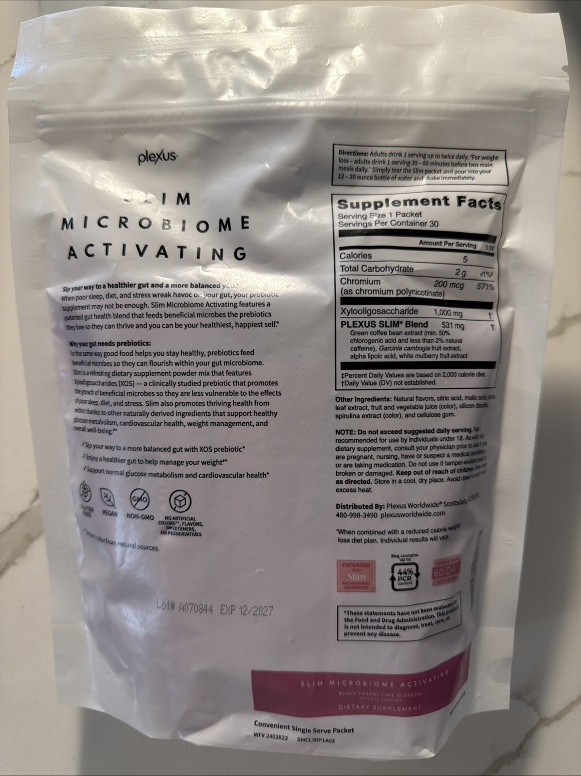 Plexus, Slim Microbiome Activating, Black Cherry Lime Blossom, Gut Health Series