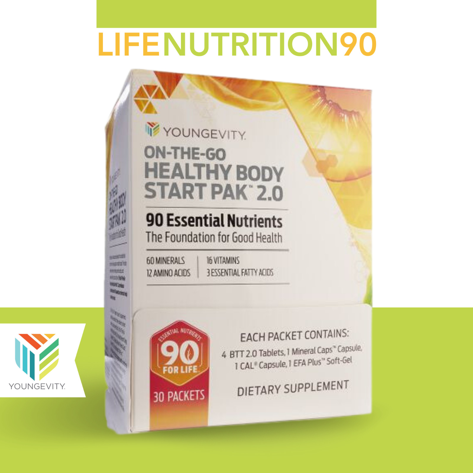 On-The-Go Healthy Body Start Pak 2.0 – 30 packets / Youngevity