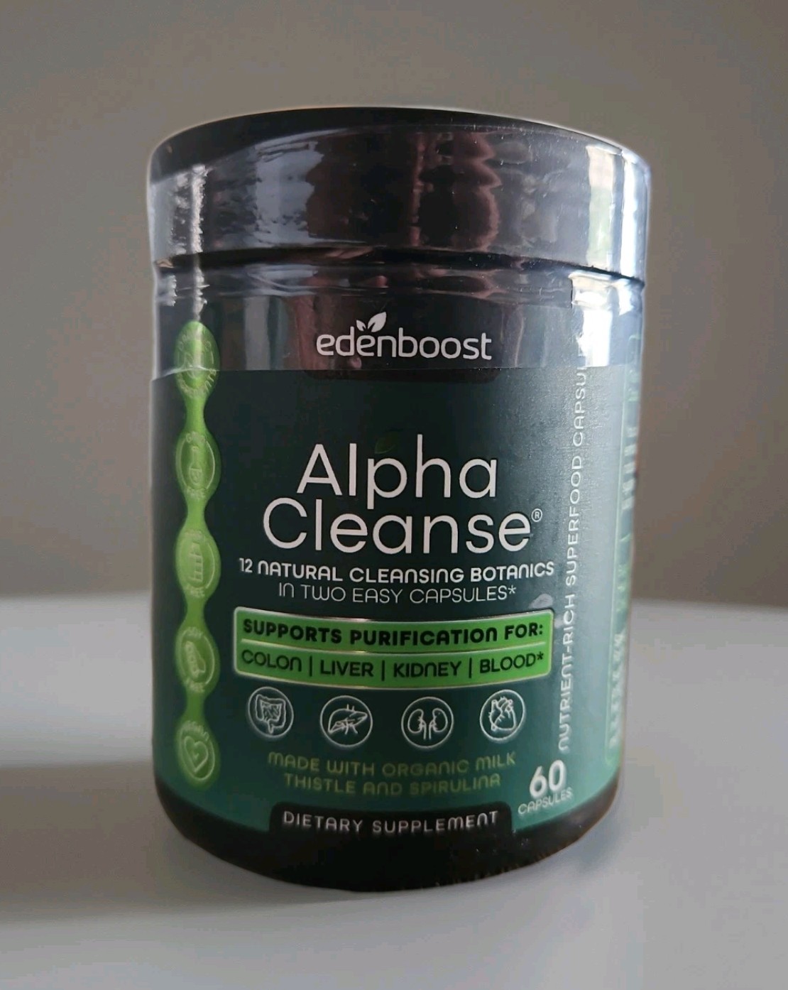 EdenBoost AlphaCleanse 12-in-1 Liver Detox Support | Milk Thistle Blend 11/27