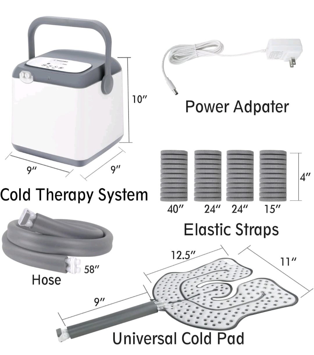 Cold Therapy System, Pain Relief for Post-Surgery Recovery, Programmable Ice …