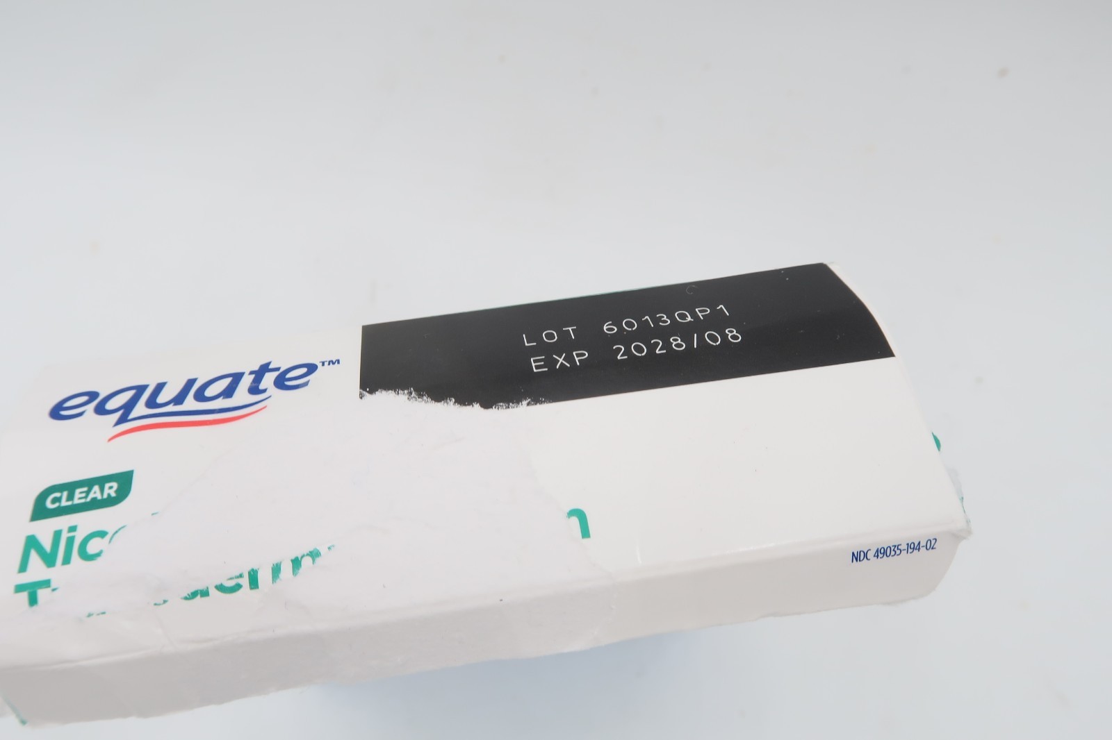 Equate Stop Smoking Patch 14 Clear Patches Step 1 – 21 mg Exp 08/2028
