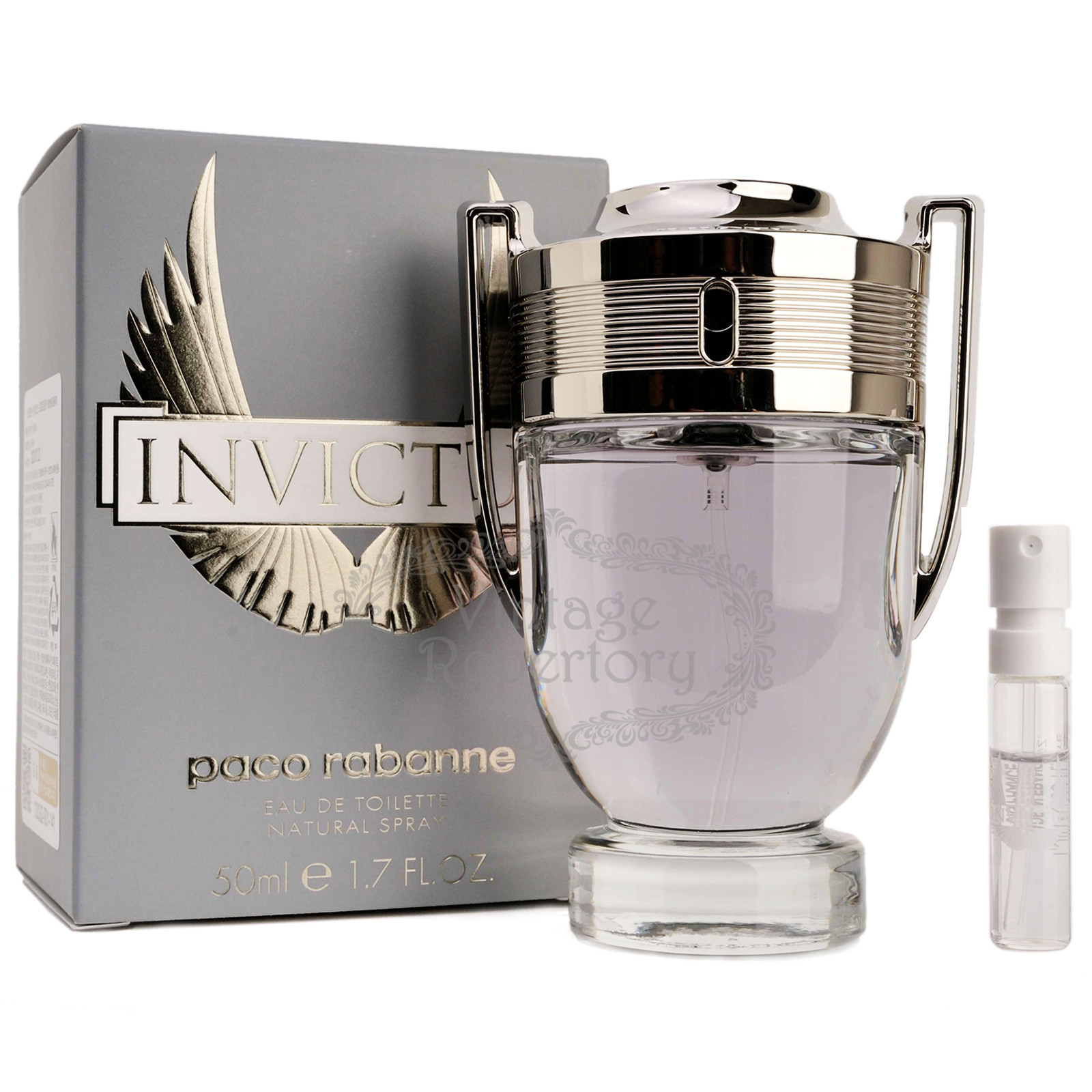 PACO RABANNE INVICTUS Eau De Toilette Mens Cologne Perfume Parfum 1.7oz 50ml NIB