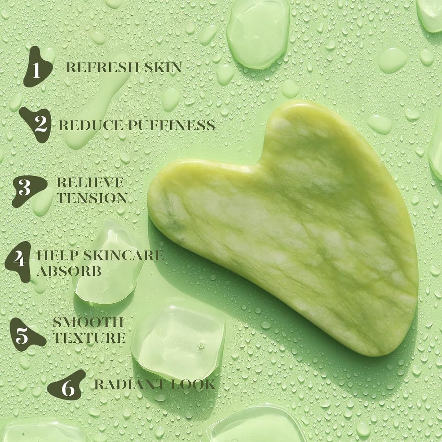 Portable Jade Roller & Gua Sha Set – Effortless Skincare & Puffiness Relief