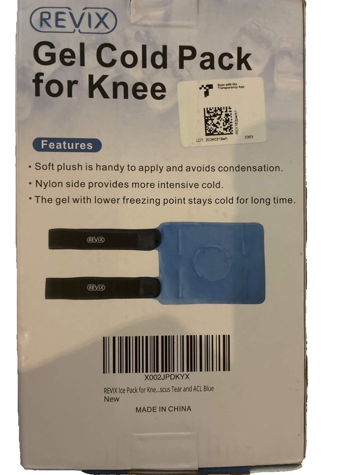 REVIX Reusable Gel Cold Pack for Knee